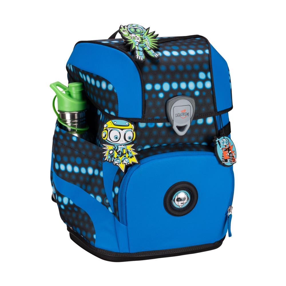DerDieDas ErgoFlex Tiny Superflash Blue Robot Limited Edition Schulranzen Set 5tlg.
