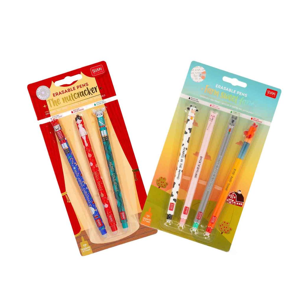 Legami Radierbare Stifte Weihnachtsedition Set 2tlg.