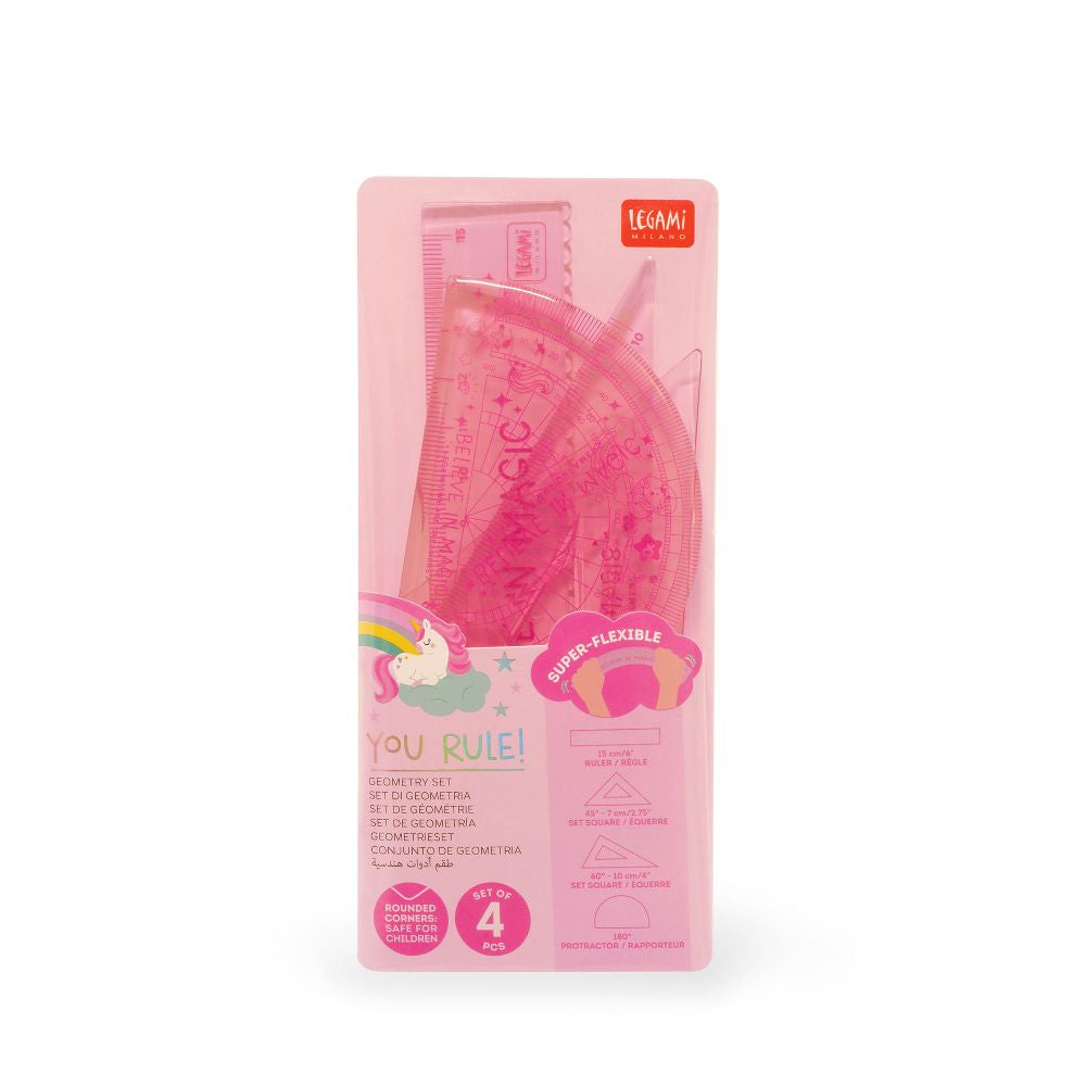 Legami Stifte Einhorn Lineal Weihnachtsedition Set 2tlg.