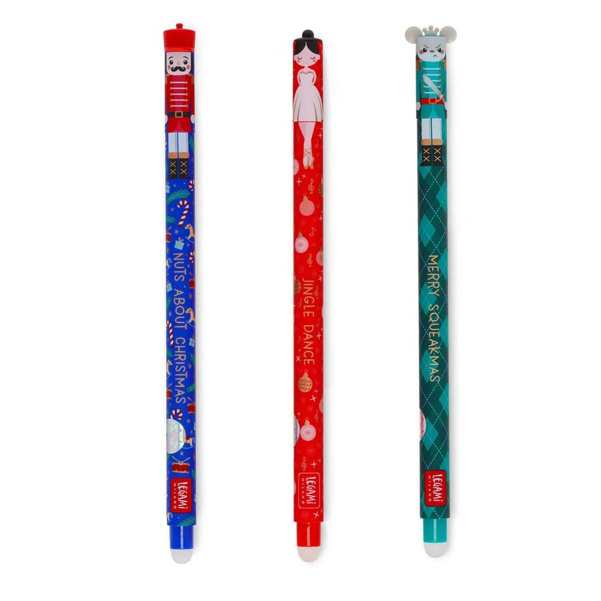 Legami löschbarer Gelstift - Weihnachtsedition Set 3tlg.