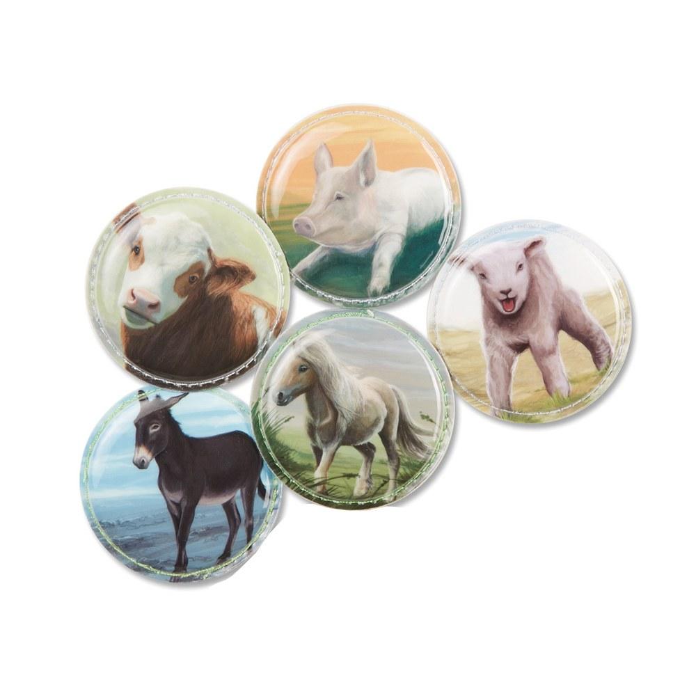 Ergobag Klettie-Set 6tlg. Tiere Bauernhof