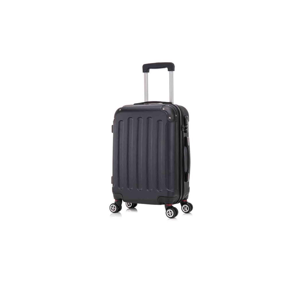 Herolite Hongkong Schwarz 4-Doppelrollen Trolley S 57 cm