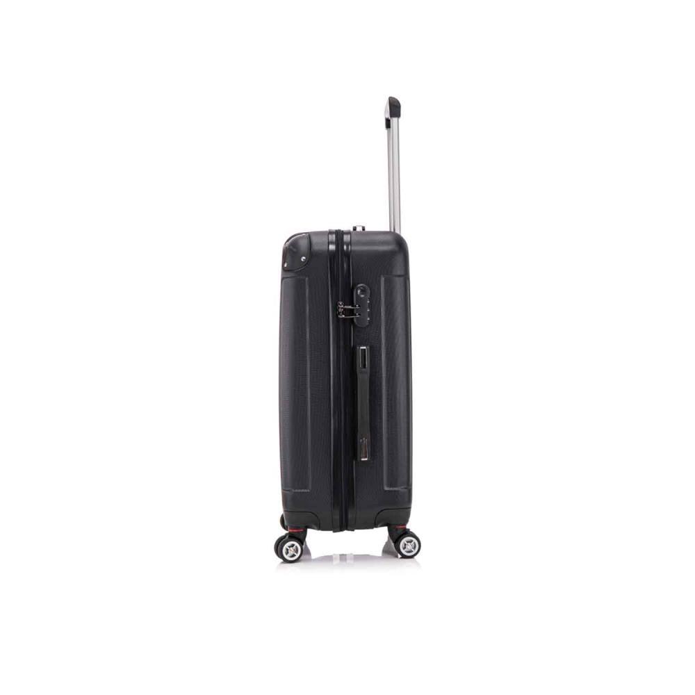 Herolite Hongkong Schwarz 4-Doppelrollen Trolley S 57 cm