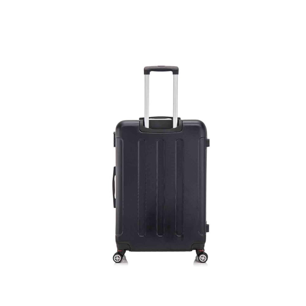 Herolite Hongkong Schwarz 4-Doppelrollen Trolley L 77 cm