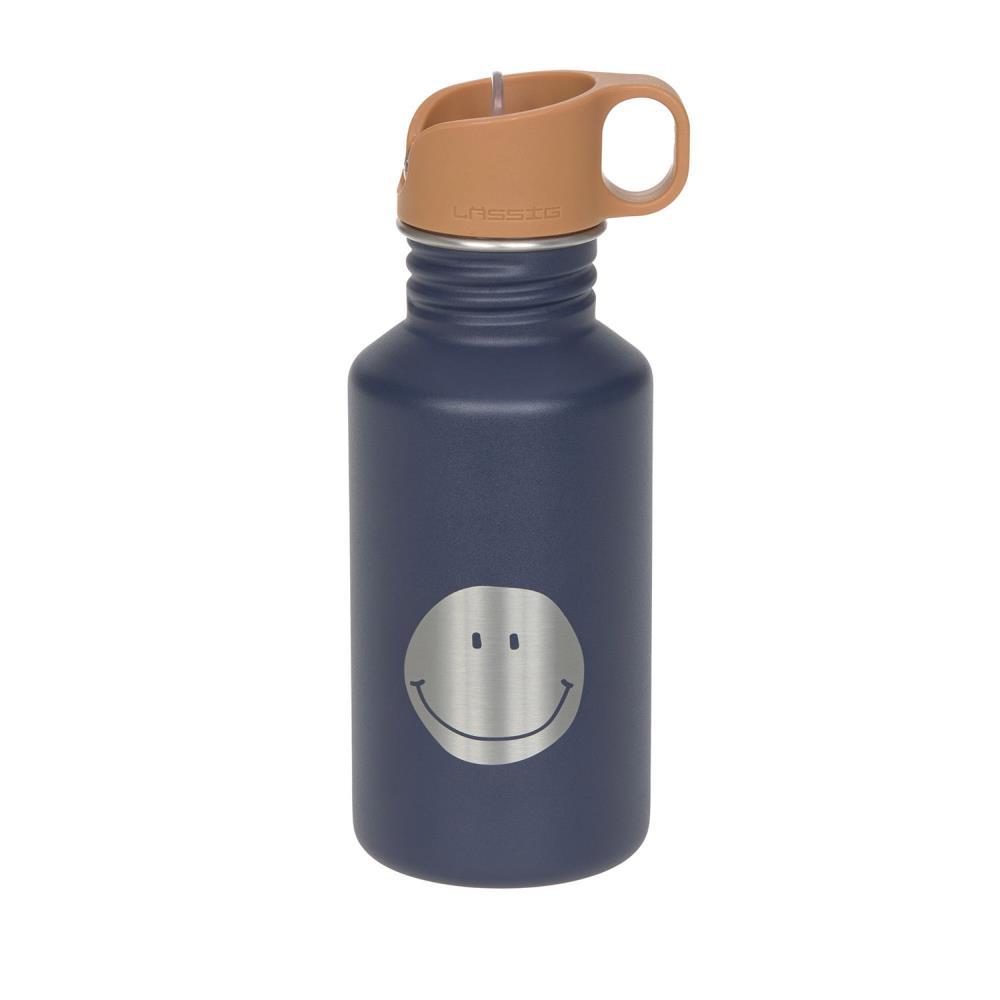 Lässig Trinkflasche 0,5 Liter Edelstahl Little Gang Smile Navy