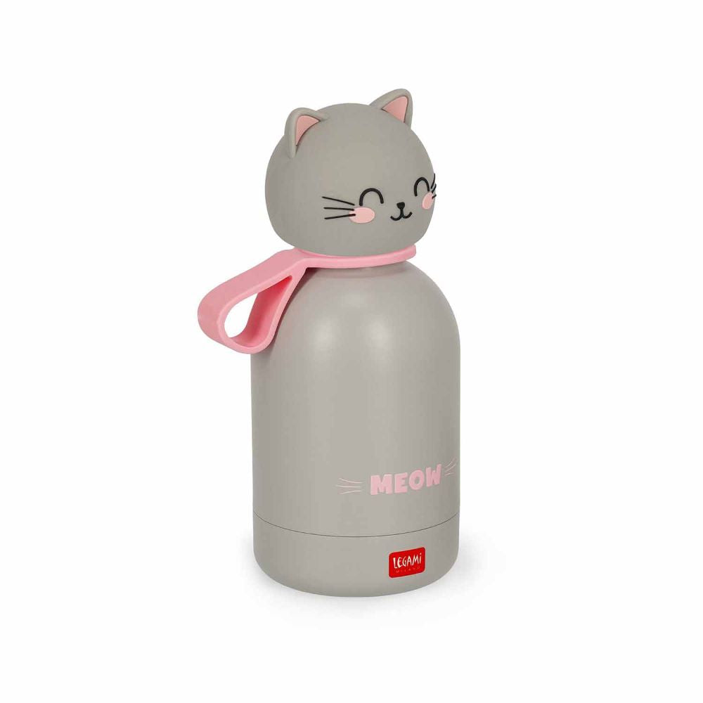 Legami Trinkflasche Katze Edelstahl 310 ml