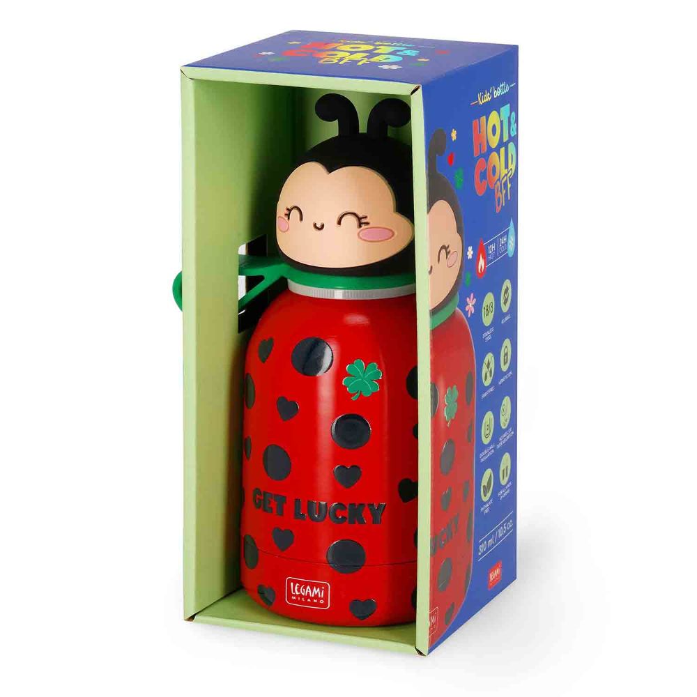 Legami Trinkflasche Ladybug Marienkäfer Edelstahl 310 ml