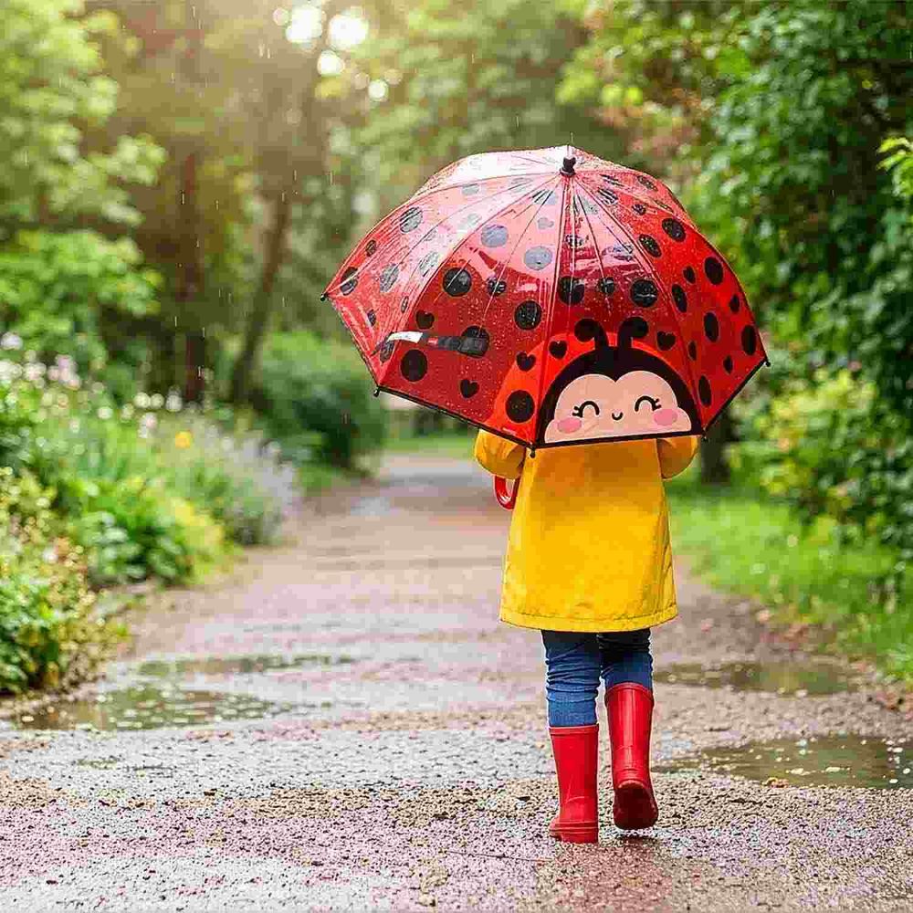 Legami Regenschirm Dancing in the rain Ladybug Marienkäfer