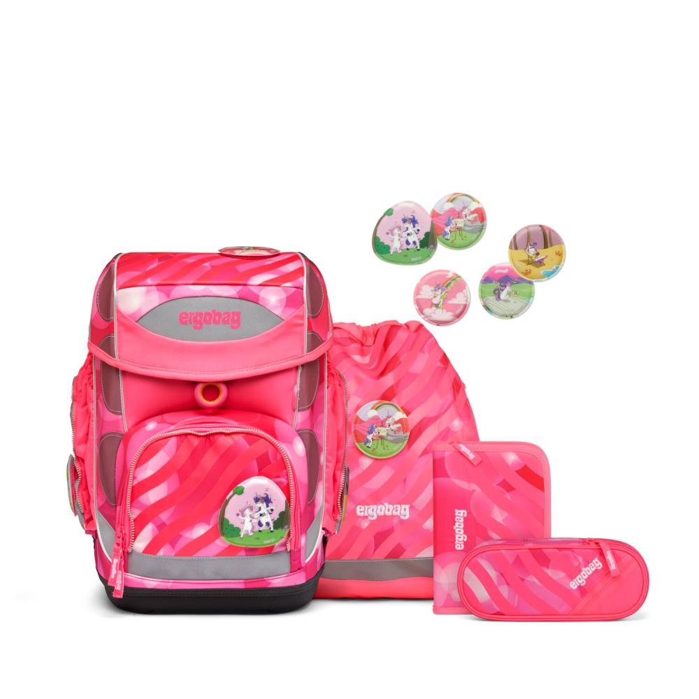 Ergobag Cubo KuntBärbuntes Einhorn Neo Edition Schulranzen Set 5tlg.