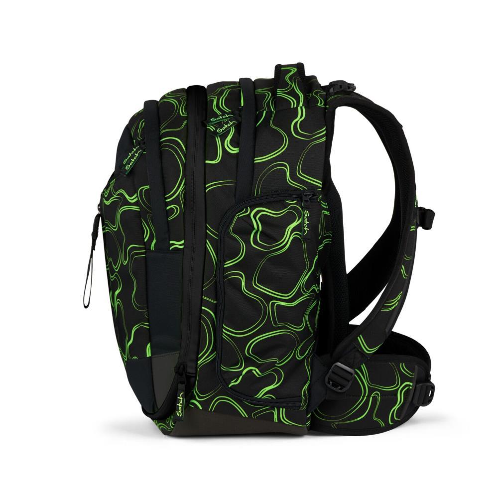 Satch Match Green Supreme Schulrucksack Set 3tlg.