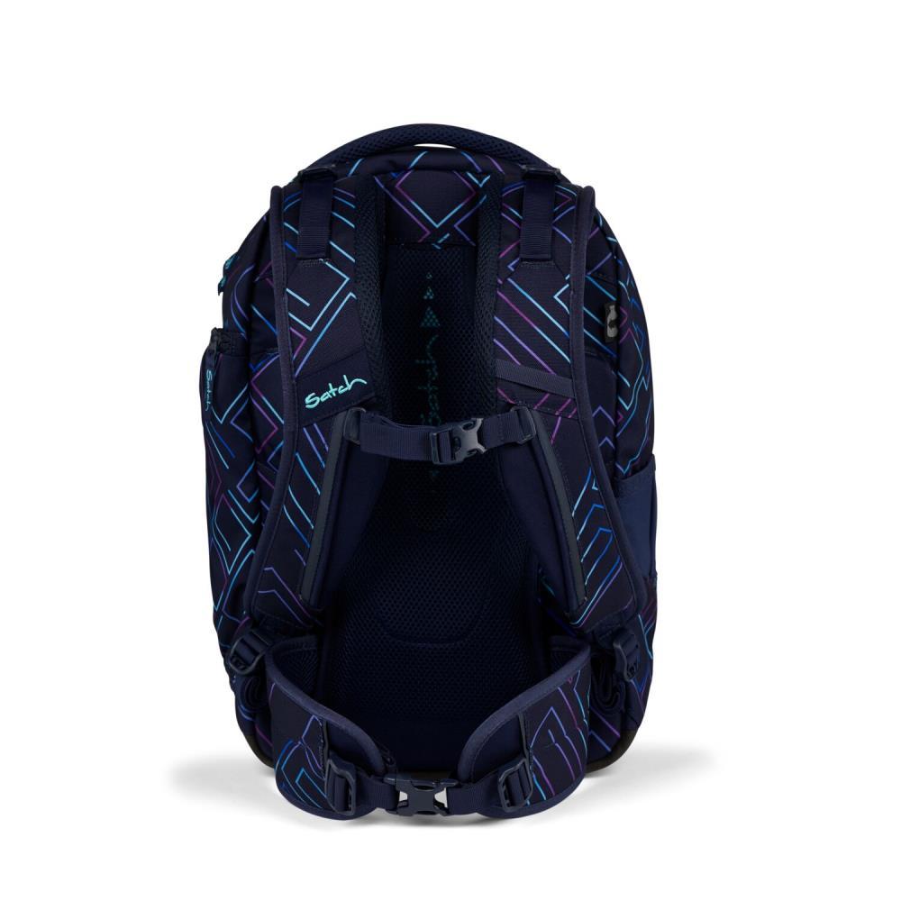 Satch Match Purple Laser Schulrucksack Set 2tlg.