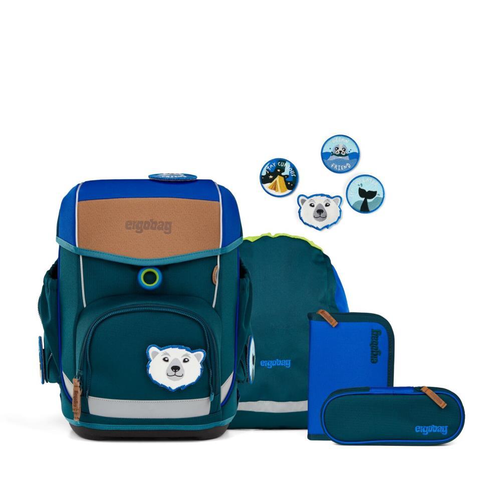 Ergobag Cubo ArktisforschBär Next Nature Edition Schulranzen Set 5tlg.