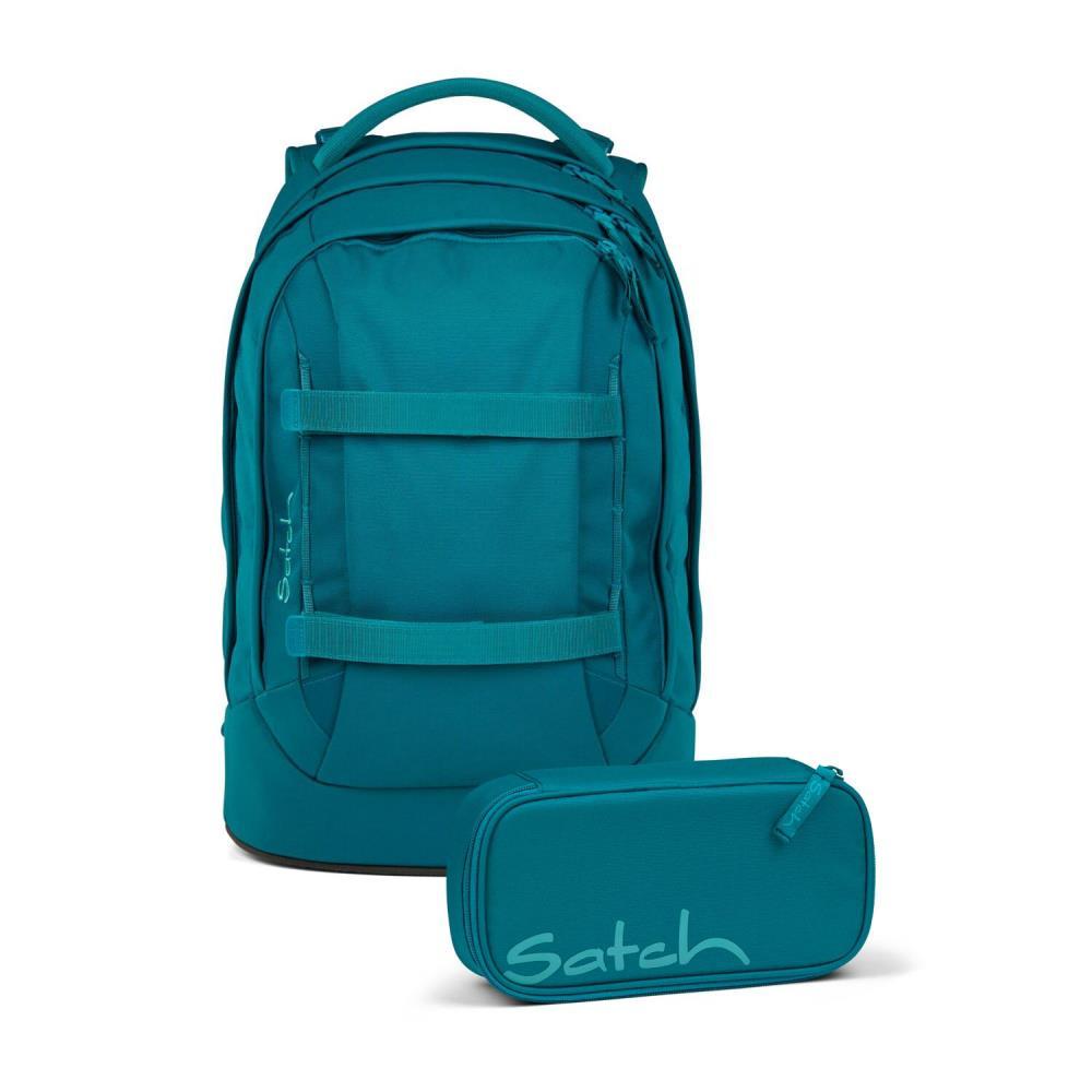 Satch Pack Deep Petrol Schulrucksack Set 2tlg.
