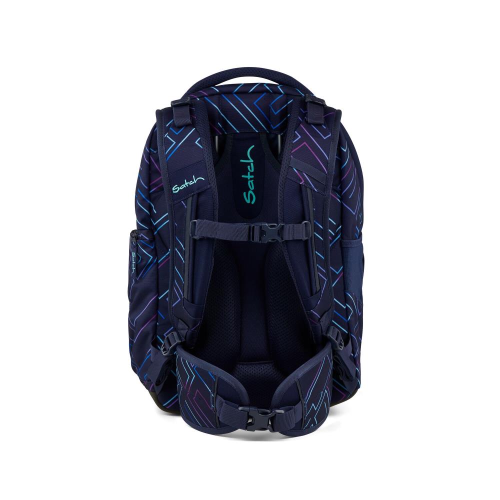 Satch Match Purple Laser Streetwalk Edition Schulrucksack Set 4tlg.