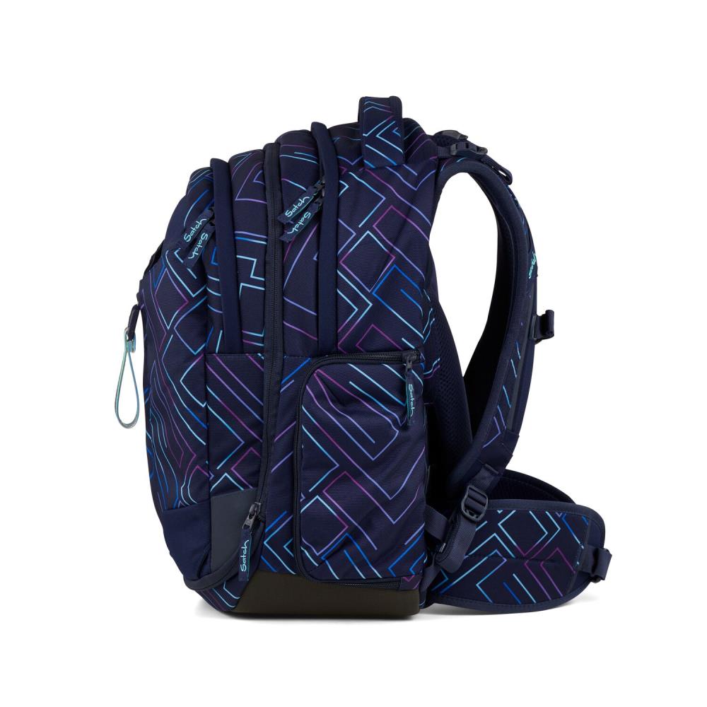 Satch Match Purple Laser Streetwalk Edition Schulrucksack Set 4tlg.