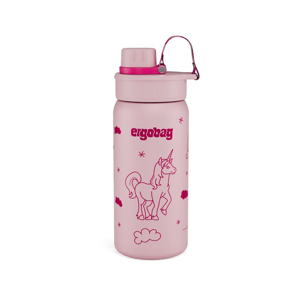 Ergobag Edelstahl Trinkflasche Einhorn 0,5 l