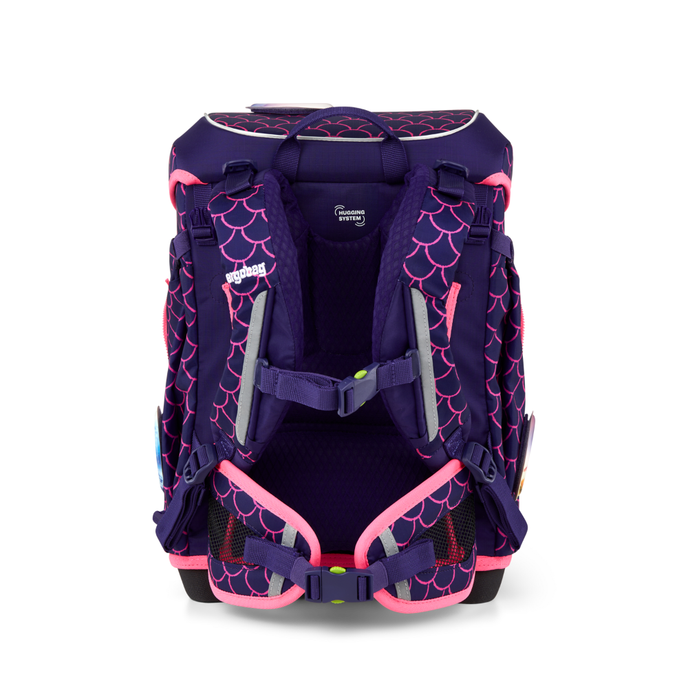 Ergobag Cubo Light PerlentauchBär Color Flash Edition Schulranzen Set 5tlg.