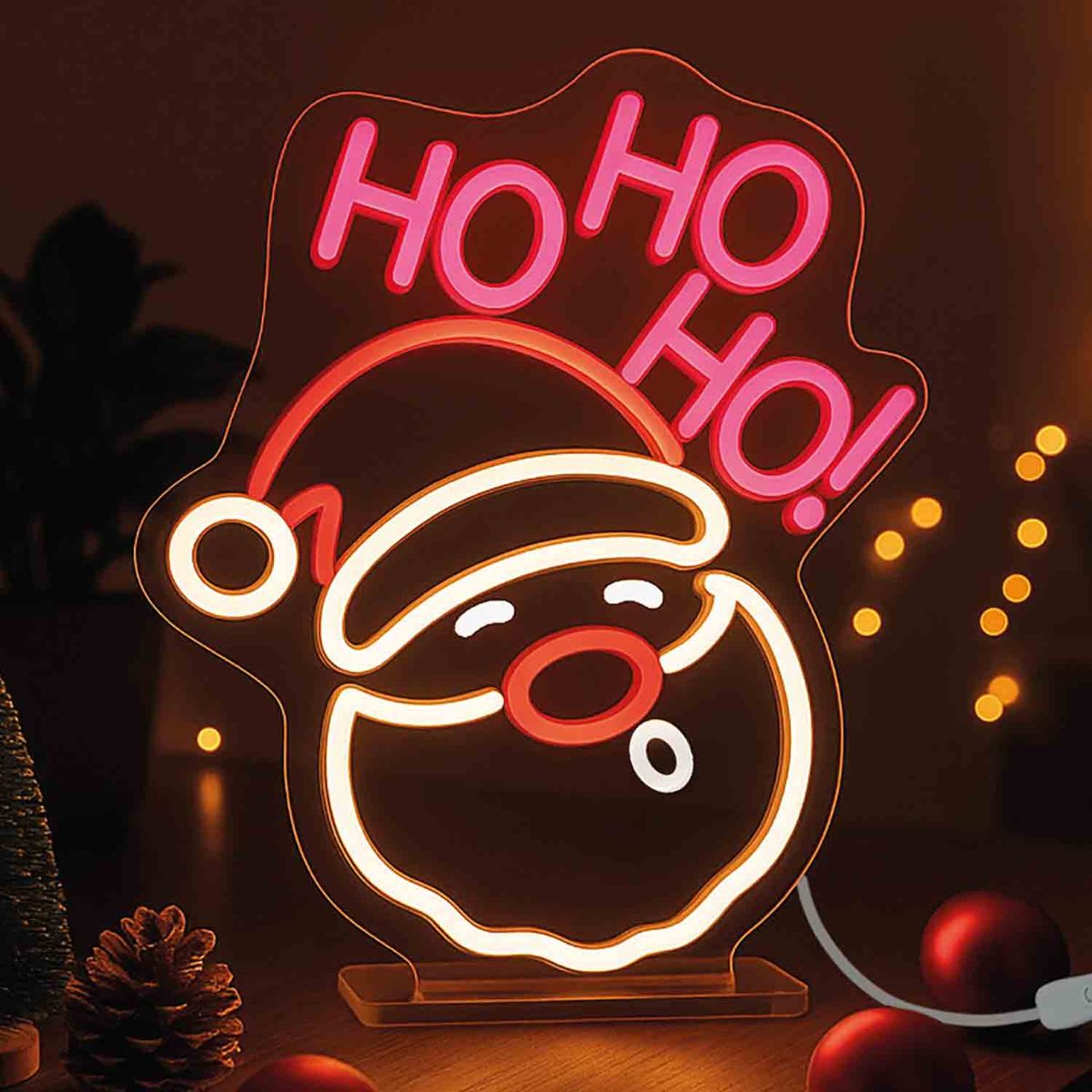 Legami Weihnachtsmann LED Neon Schild