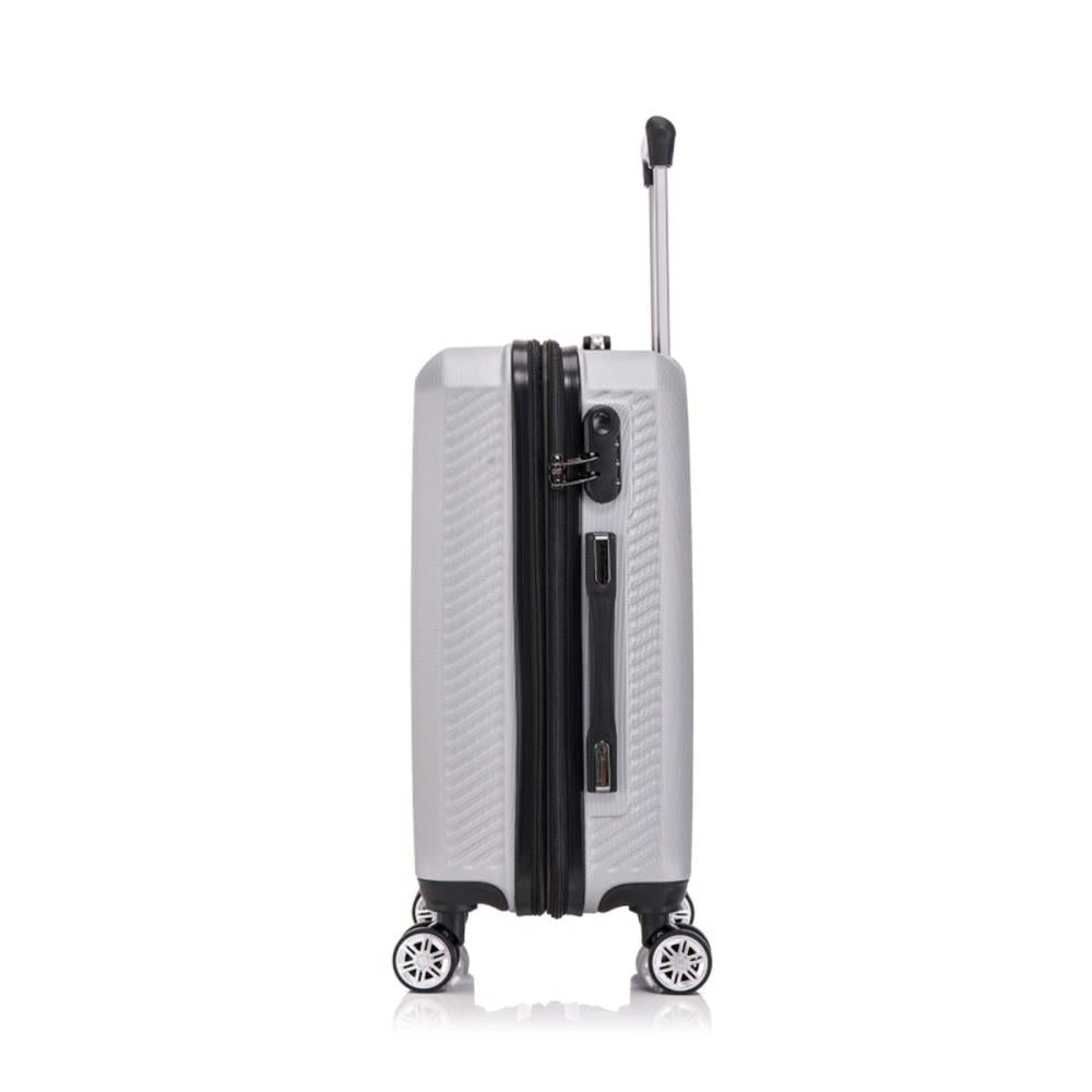 Herolite Rom Silbergrau 4-Doppelrollen Trolley S 57 cm
