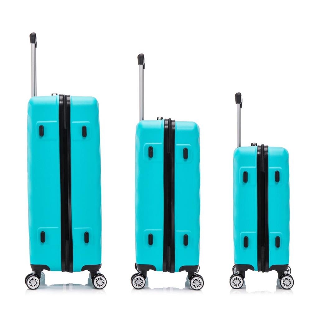 Herolite Paris Türkis 4-Doppelrollen Trolley Set 3tlg.