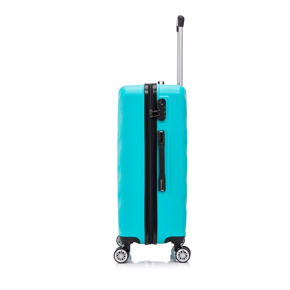 Herolite Paris Türkis 4-Doppelrollen Trolley L 77 cm