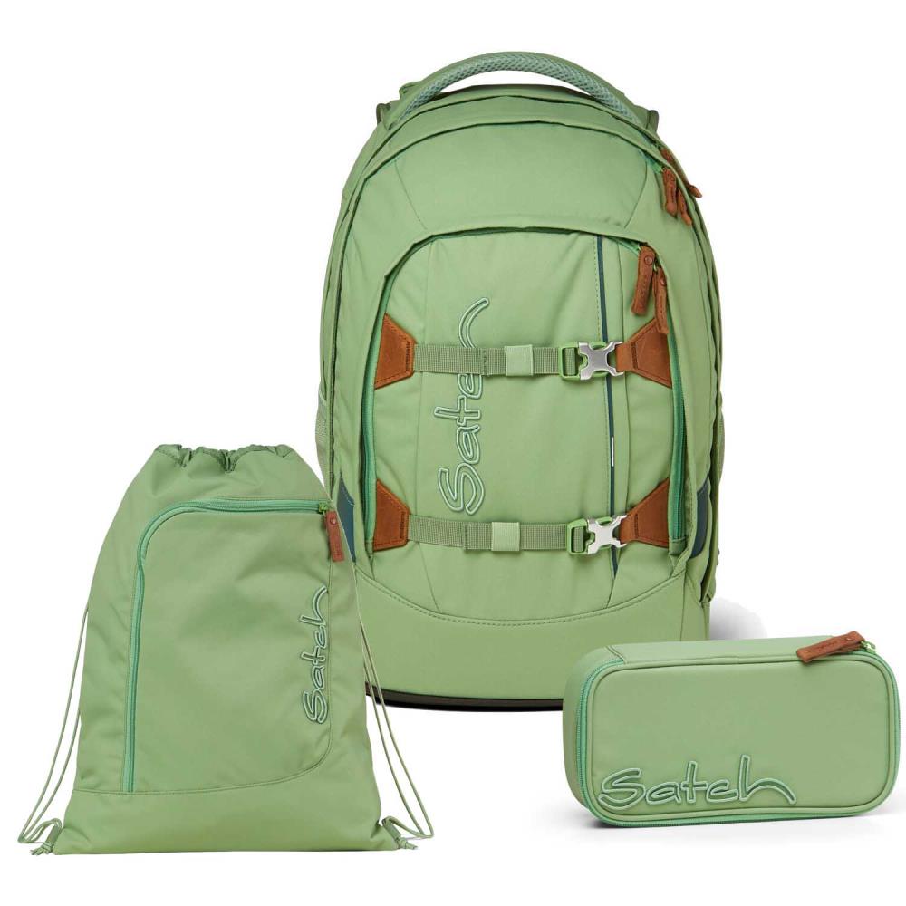 Satch Pack Nordic Jade Green Skandi Edition Schulrucksack Set 3tlg.