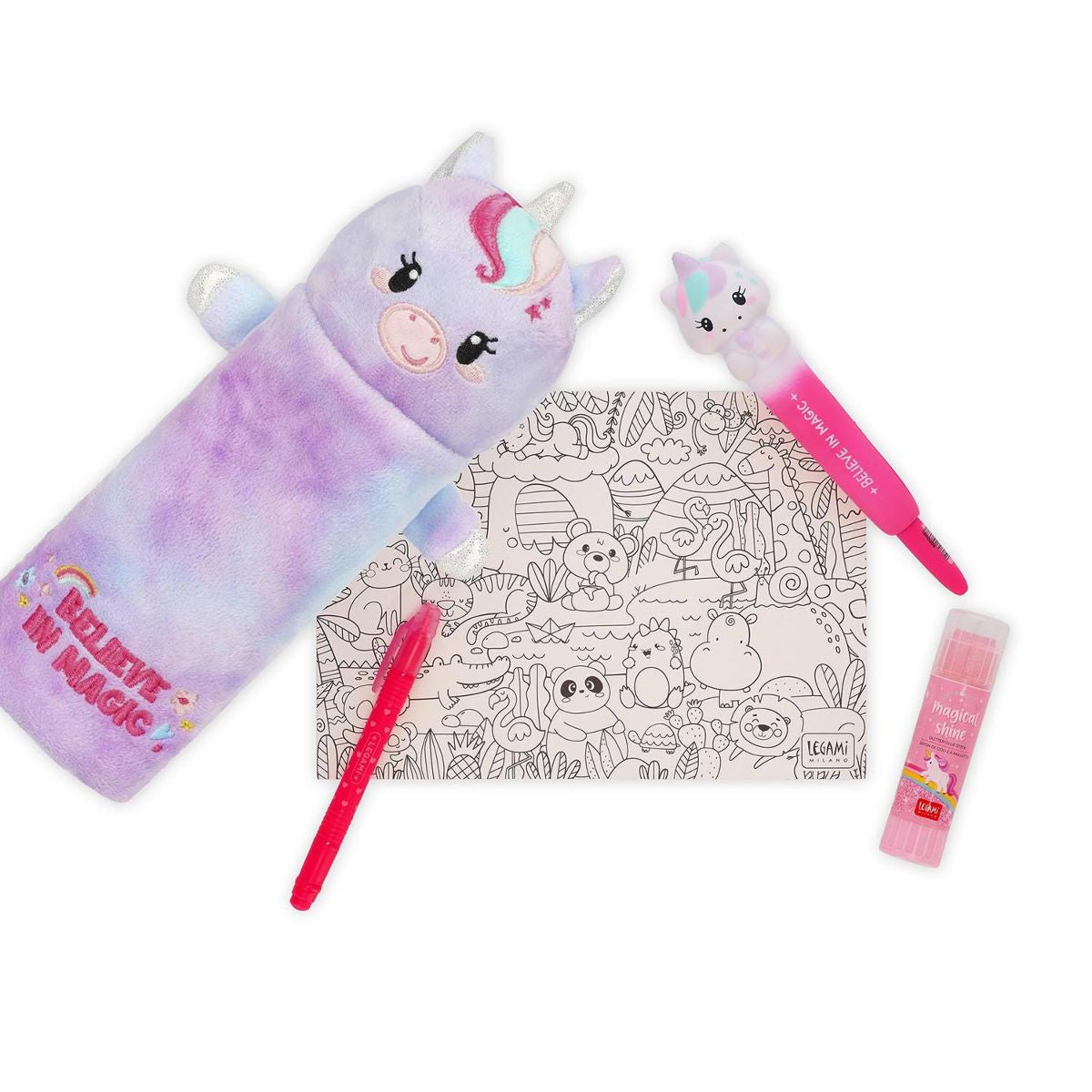 Legami Etui Plüsch Einhorn