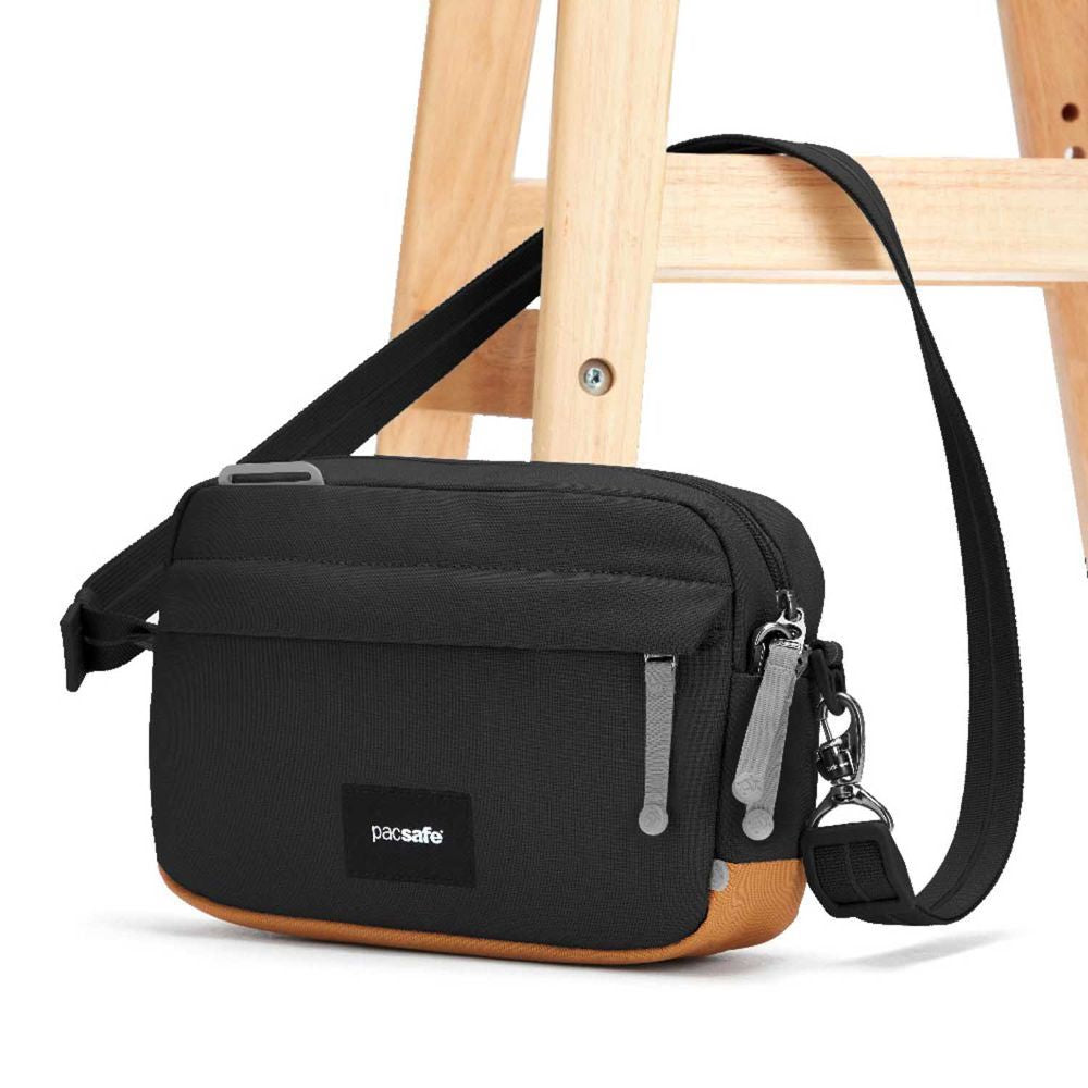 Pacsafe GO Jet Black Anti-Theft Crossbody Bag