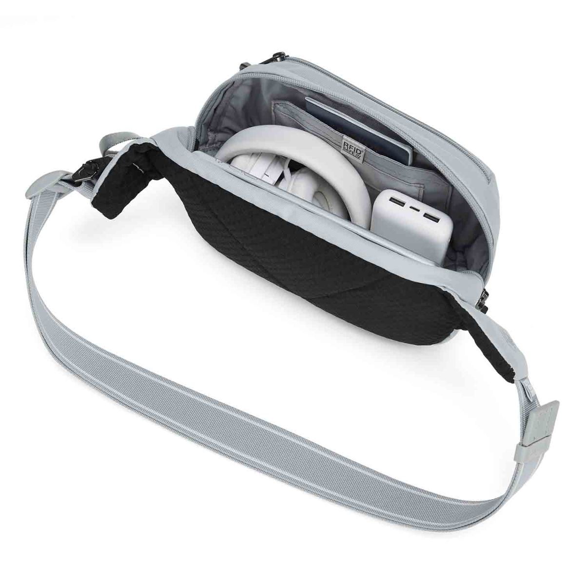 Pacsafe V Hip Pack Digital Gray Anti-Theft Bauchtasche
