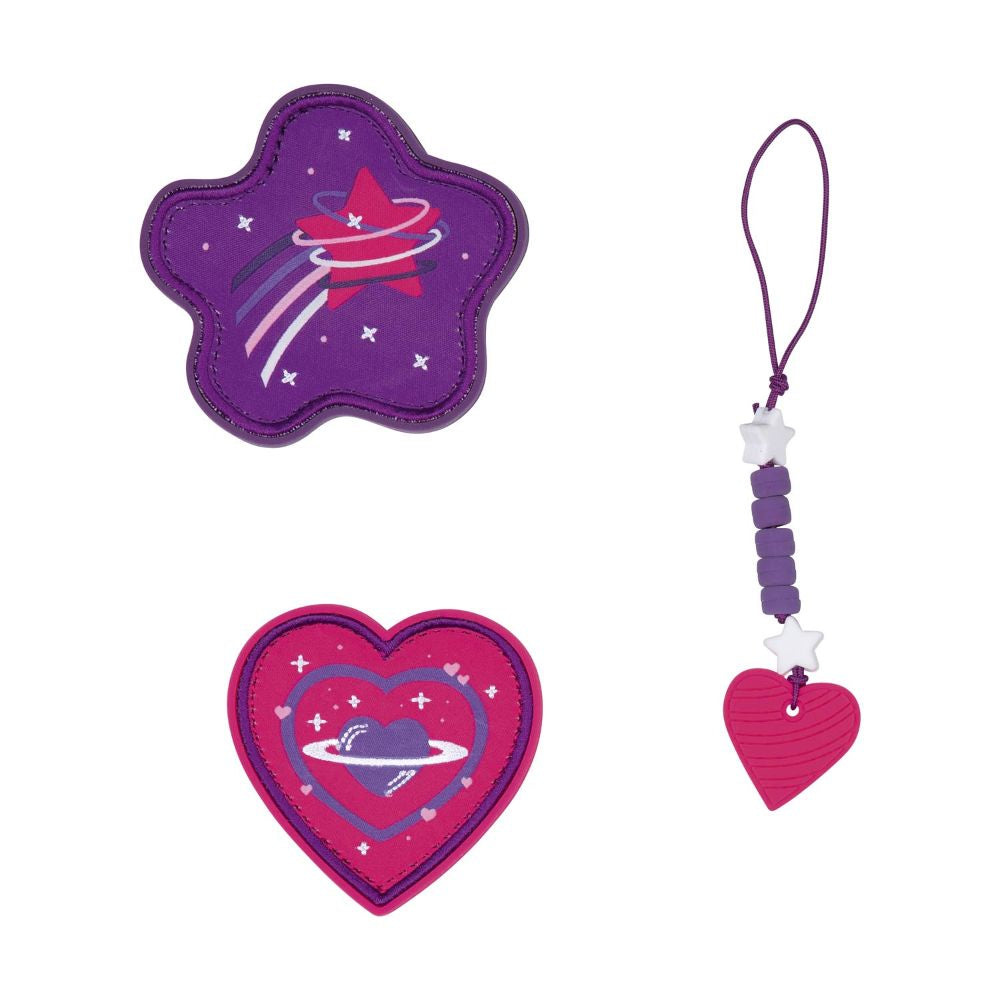 Scout Exklusiv Superflash Extreme Neo Heartbeat Schulranzen Set 4tlg.