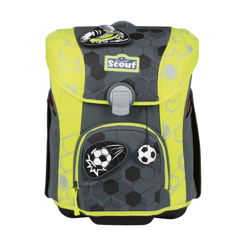 Scout Exklusive Superflash Extreme Micro Soccer Star Schulranzen Set 4tlg.