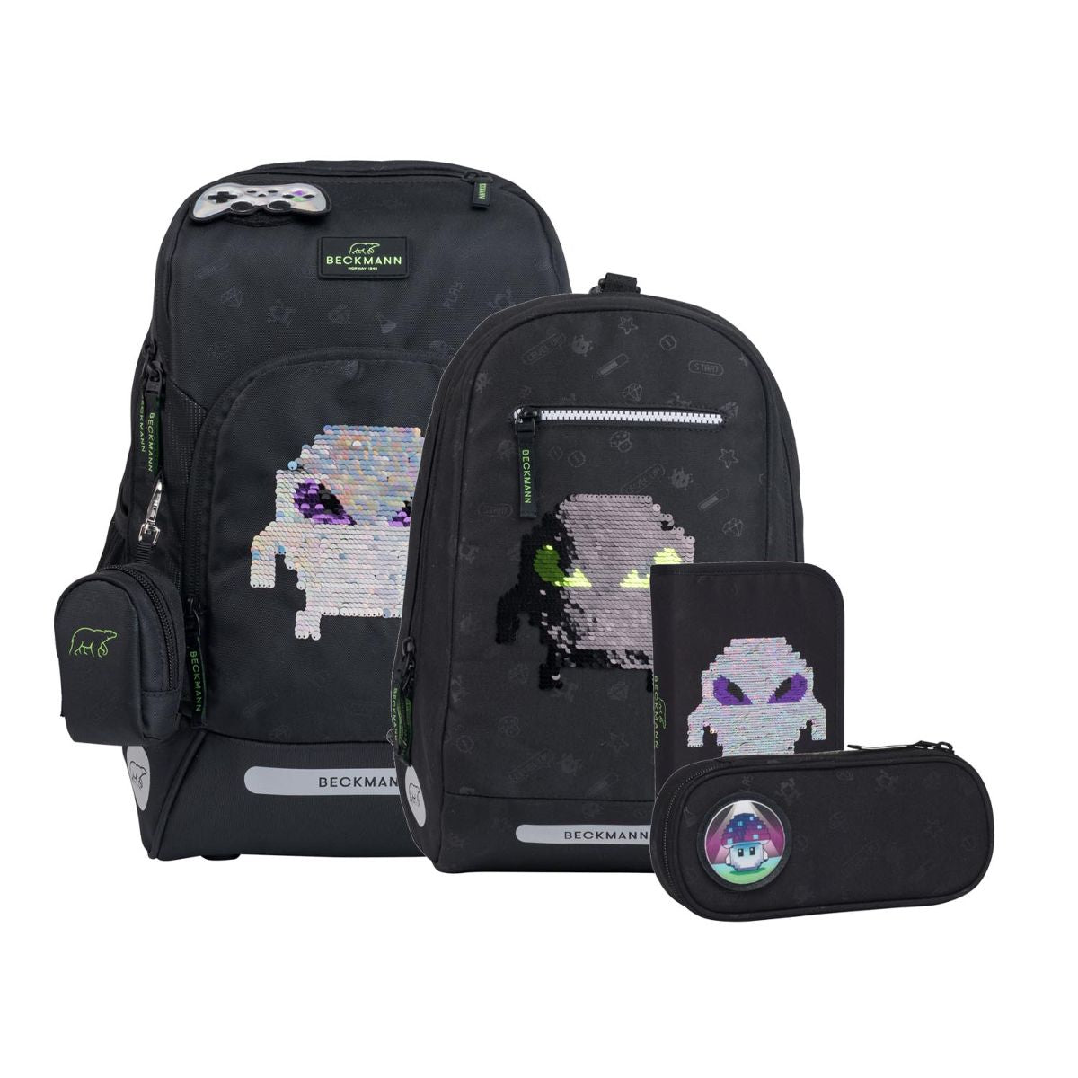 Beckmann Active Air FLX Pixel Schulrucksack Set 6tlg.