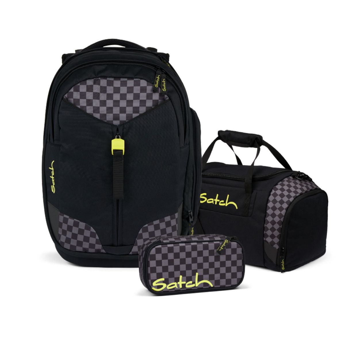 Satch Match Dark Skate Schulrucksack Set 3tlg.