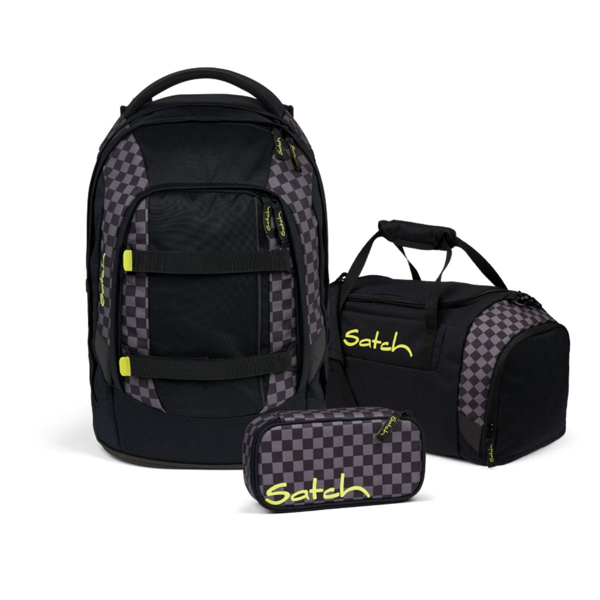 Satch Pack Dark Skate Schulrucksack Set 3tlg.