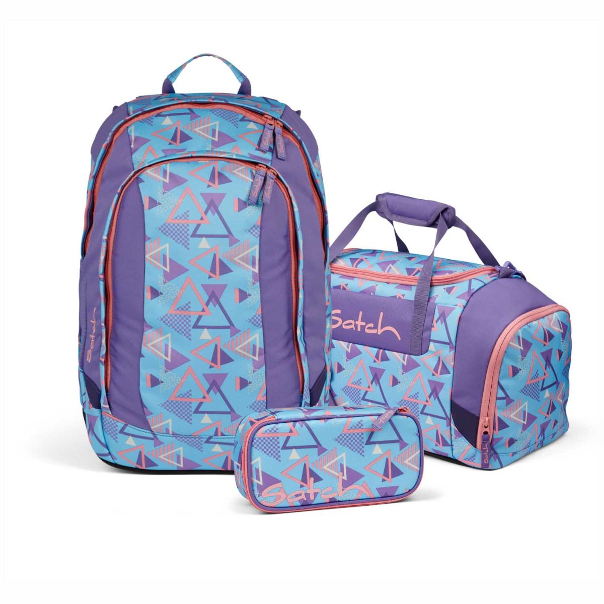 Satch Air 80s Dance Schulrucksack Set 3tlg.