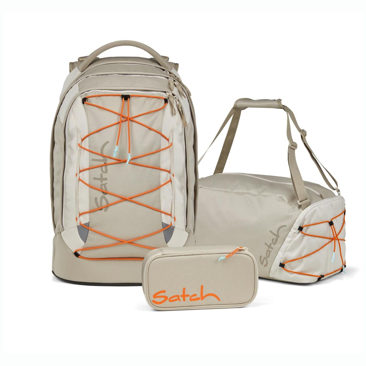 Satch Pack Crossed Sand Sneaker Special Style Schulrucksack Set 3tlg.
