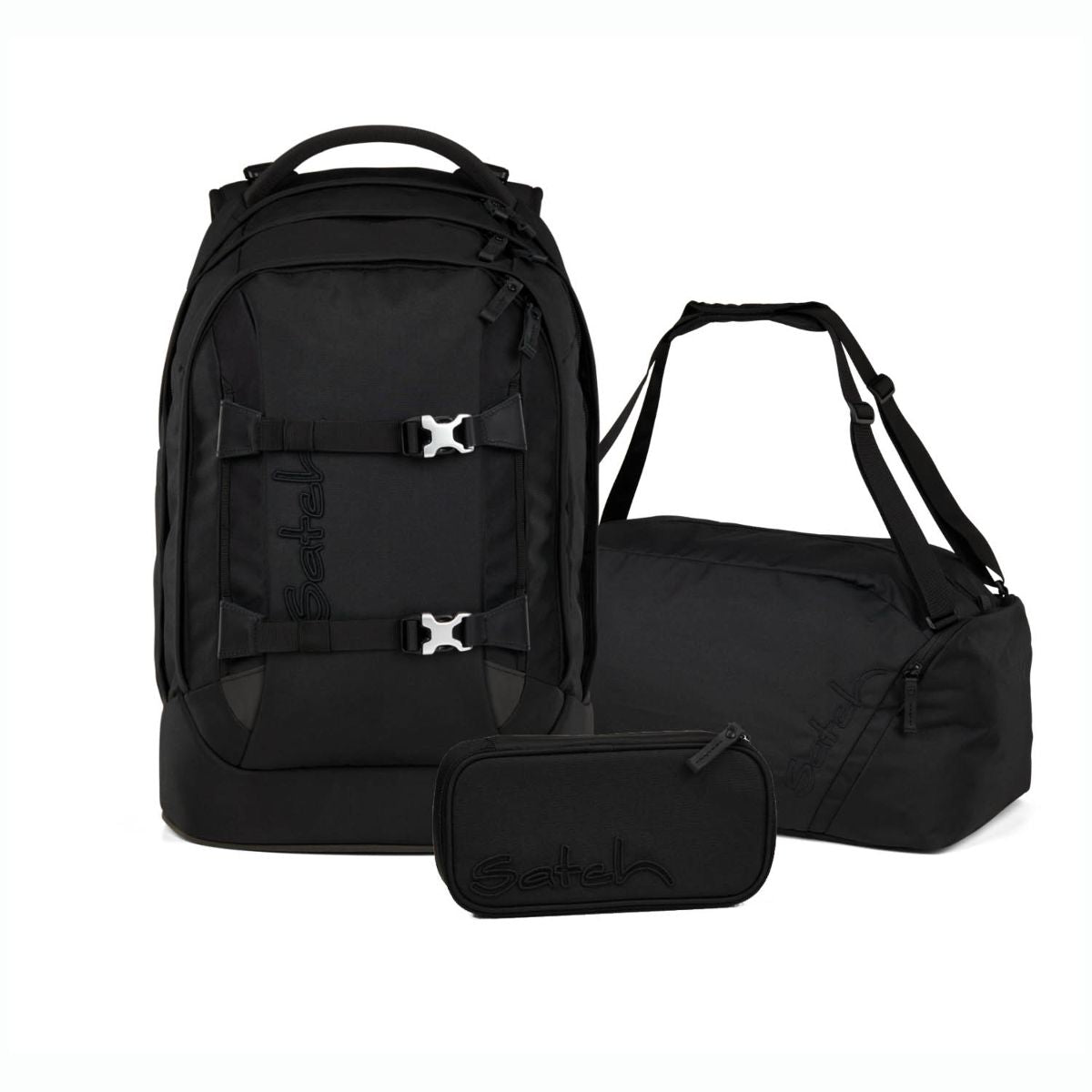 Satch Pack Nordic Black Skandi Edition Schulrucksack Set 3tlg.