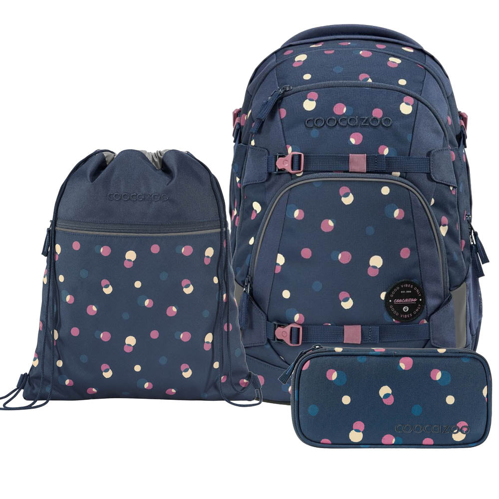 Coocazoo Mate Bubble Dreams Schulrucksack Set 3tlg.