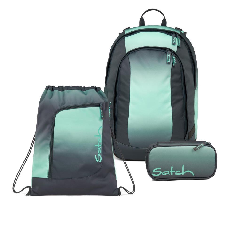 Satch Air Gradient Mint Schulrucksack Set 3tlg.