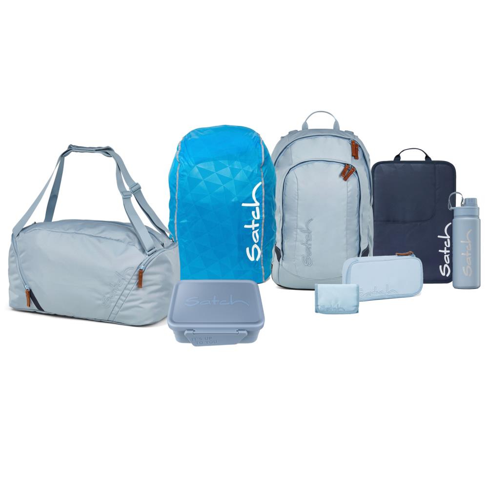 Satch Air Nordic Ice Blue Skandi Kollektor Edition Schulrucksack Set 8tlg.