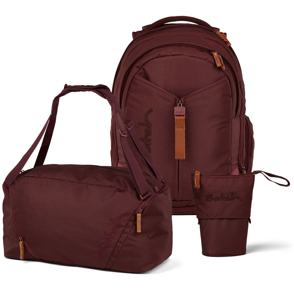 Satch Match Nordic Ruby Skandi Pencil Slider Edition Schulrucksack Set 3tlg.