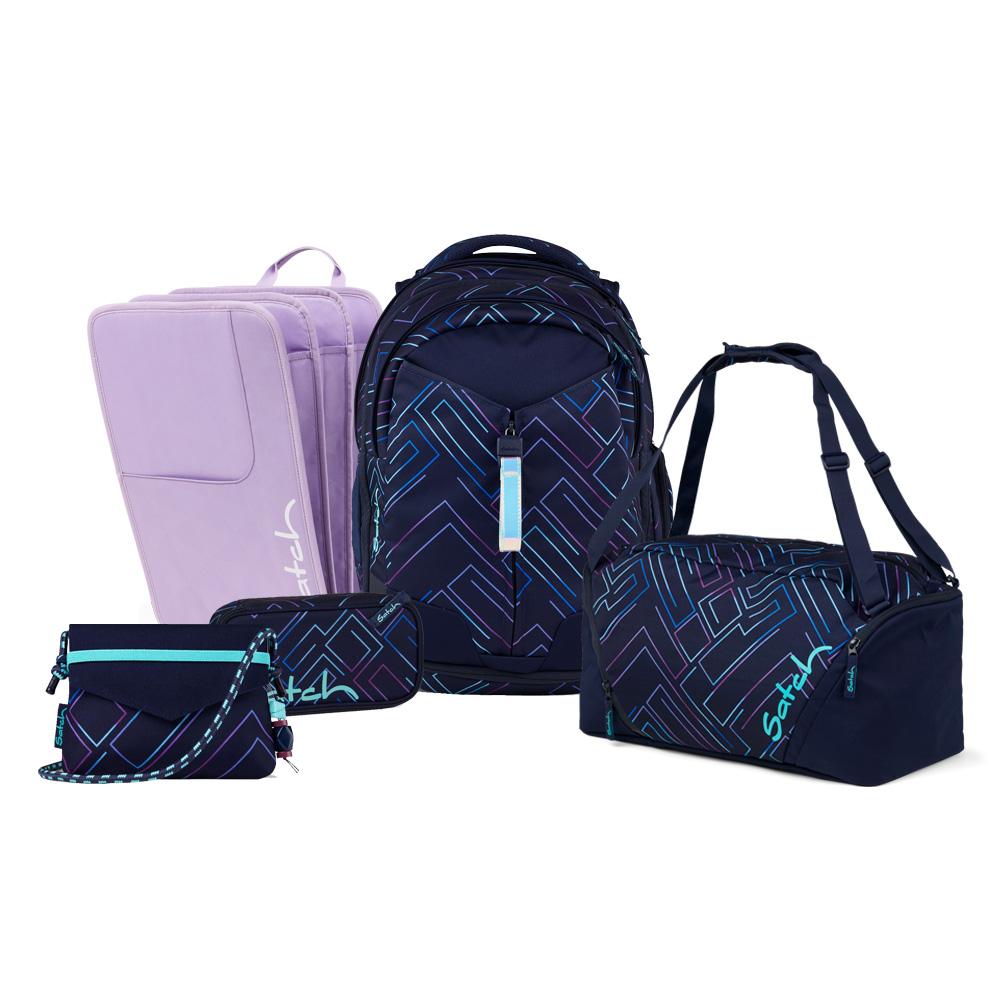 Satch Match Purple Laser Beauty and The School Edition Schulrucksack Set 5tlg.