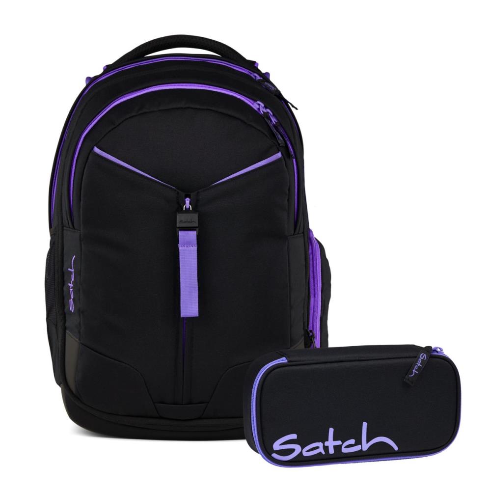 Satch Match Purple Phantom Schulrucksack Set 2tlg.