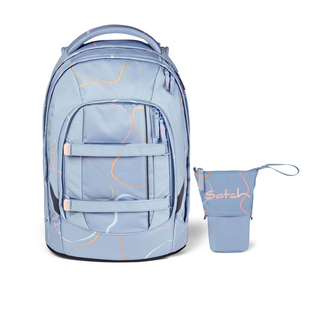 Satch Pack Vivid Blue Schulrucksack Set 2tlg.