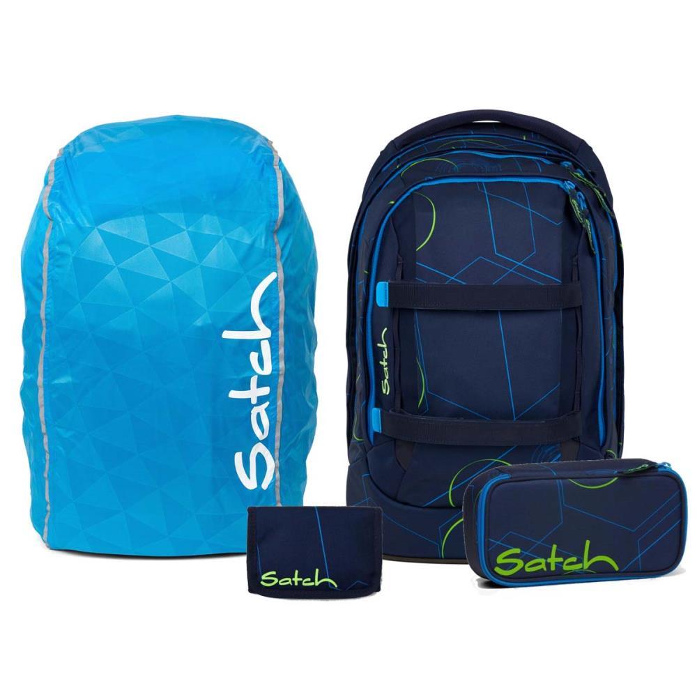 Satch Pack Blue Tech Streetwalk Edition Schulrucksack Set 4tlg.