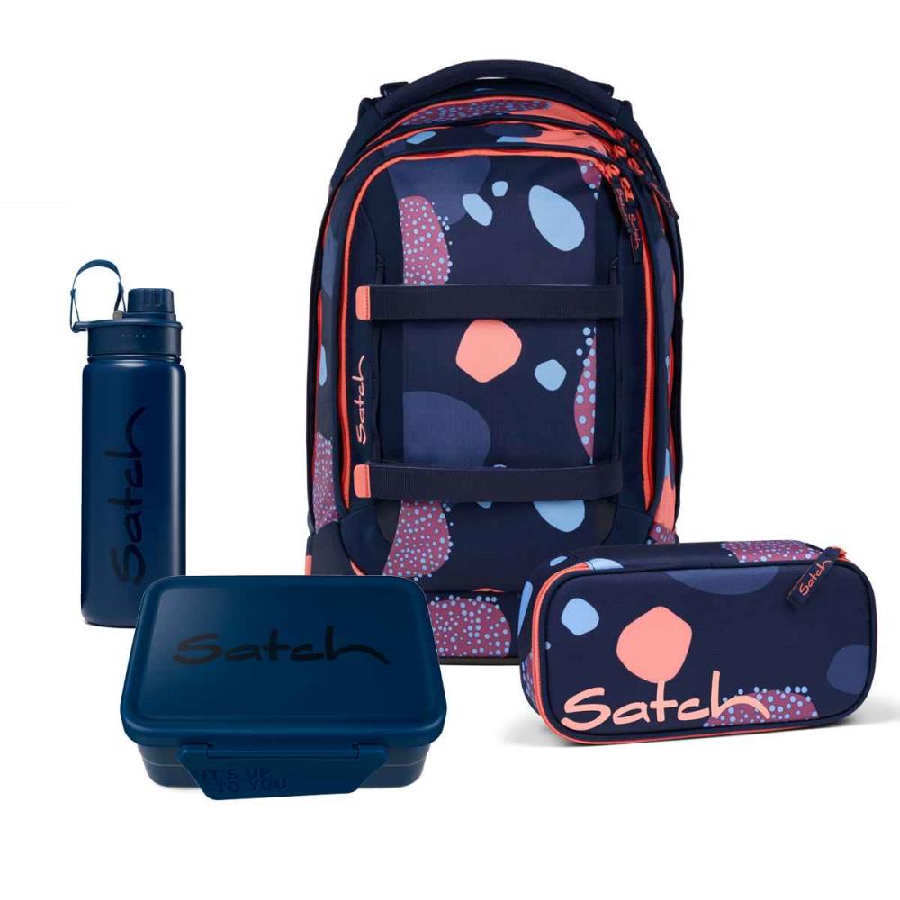 Satch Pack Coral Reef Schulrucksack Set 4tlg.