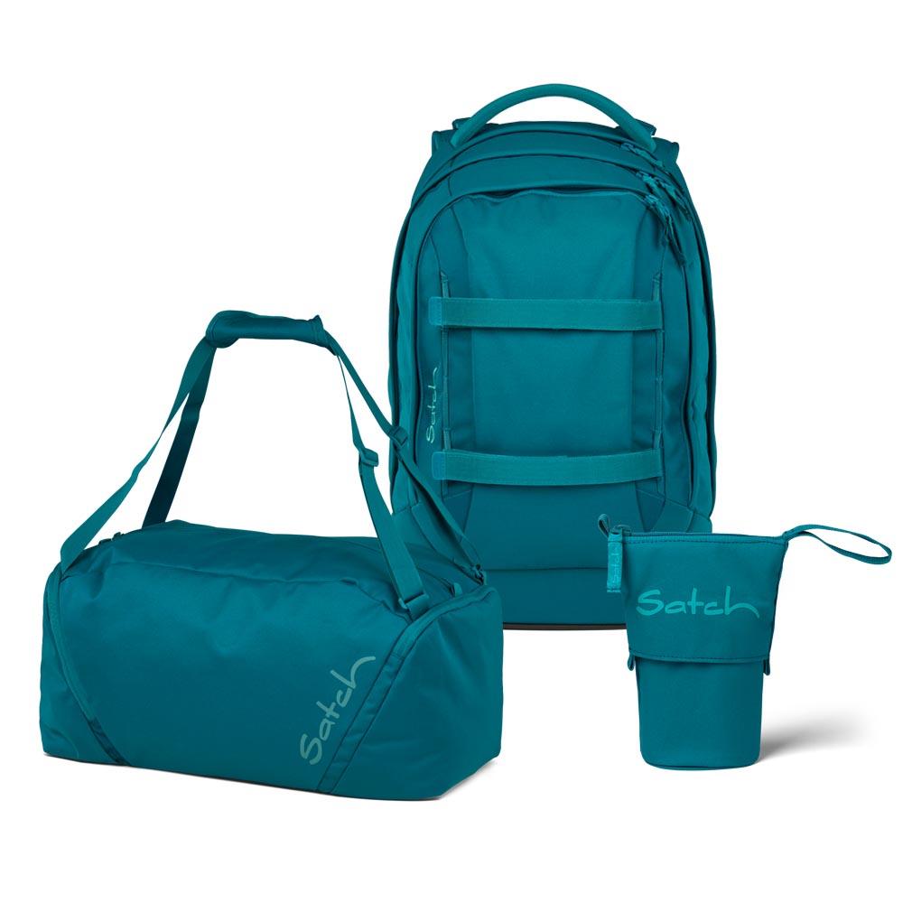 Satch Pack Deep Petrol Pencil Slider Edition Schulrucksack Set 3tlg.