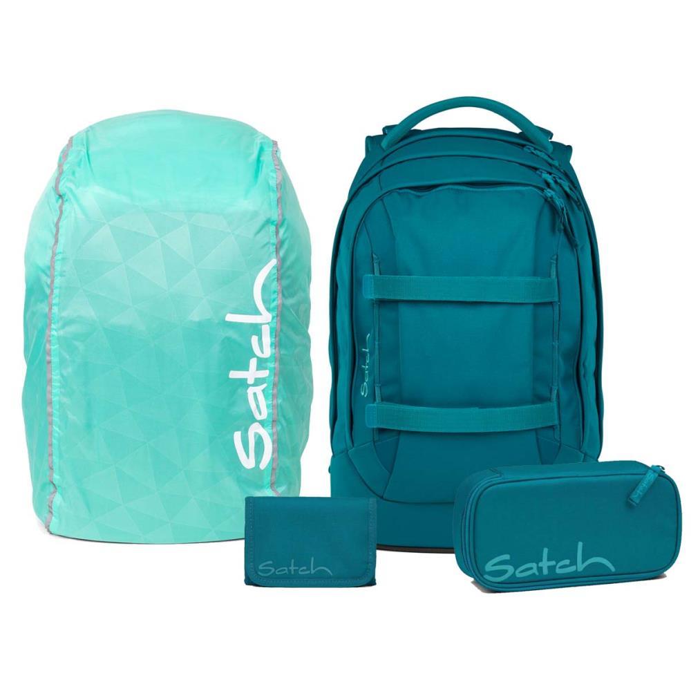 Satch Pack Deep Petrol Streetwalk Edition Schulrucksack Set 4tlg.