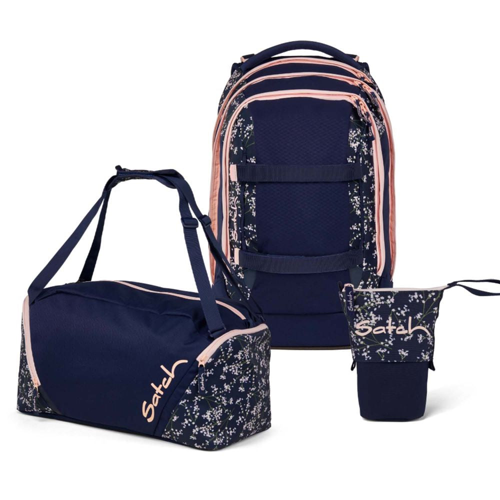 Satch Pack Bloomy Breeze Pencil Slider Edition Schulrucksack Set 3tlg.