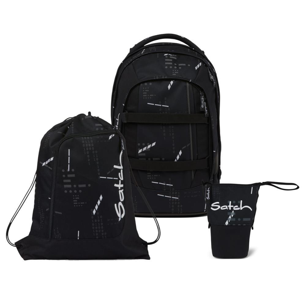 Satch Pack Ninja Matrix Pencil Slider Light Edition Schulrucksack Set 3tlg.